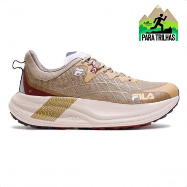 Tênis Fila Racer Skytrail Feminino Bege / Bordô