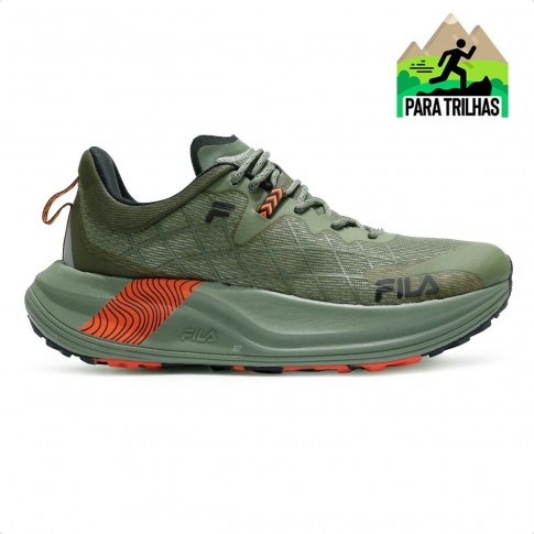 Tênis Fila Racer Skytrail Feminino Verde / Laranja