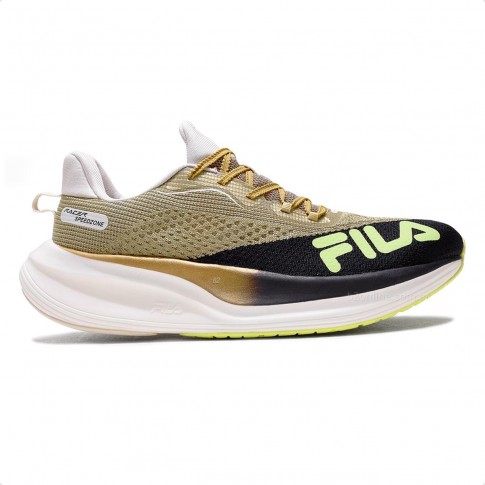 Tênis Fila Racer Speedzone Feminino Dourado / Preto