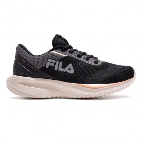 Tênis Fila Rise Up Feminino Preto / Rosê