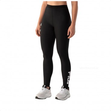 Calça Legging Fila Train Elastic V Feminina Preto