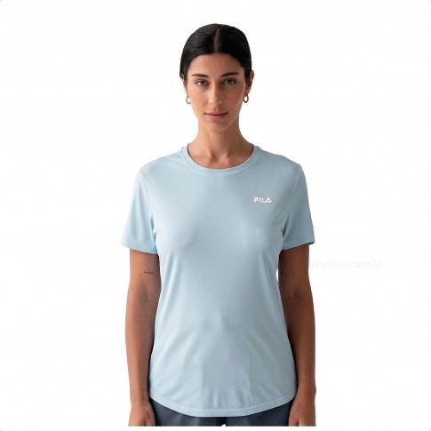 Camiseta Fila Basic Sports III Feminina Azul Claro