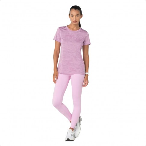 Camiseta Fila Basic Train Feminina Rosa