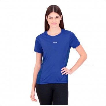 Camiseta Fila Core Run Feminina Azul