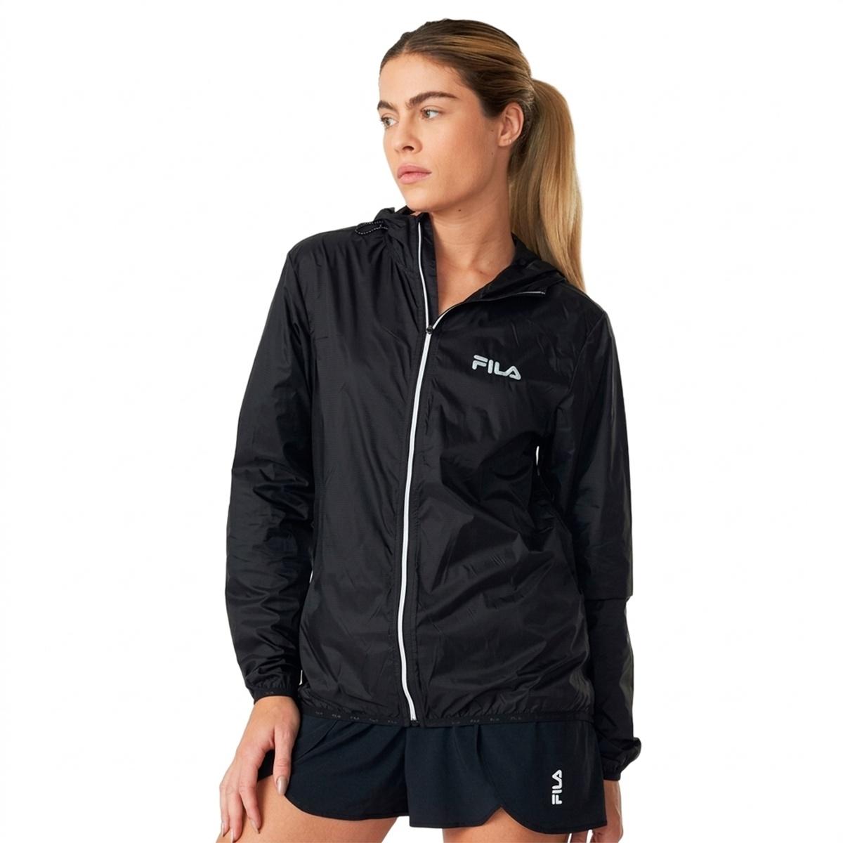 FILA ジャケット・スコート　Mサイズ Jaqueta Fila Corta Vento Racer Run Feminina Preto