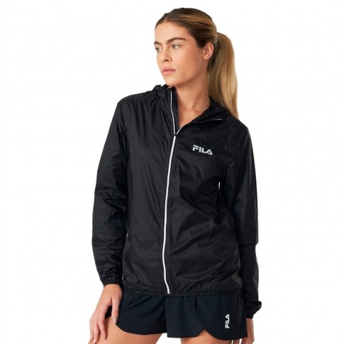 Jaqueta Fila Corta Vento Racer Run Feminina Preto