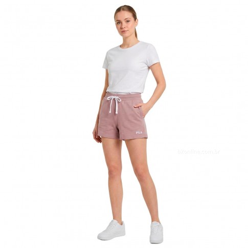 Shorts Fila Classic B Feminino Rosa