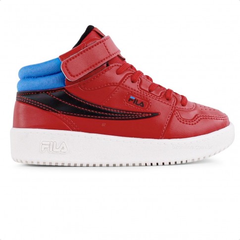 Tênis Fila Acd Classic Mid Infantil Vermelho / Preto