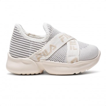 Tênis Fila Play Baby Bege / Bege