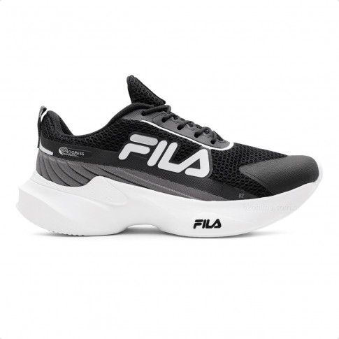 Tênis Fila Progress Infantil Preto / Cinza