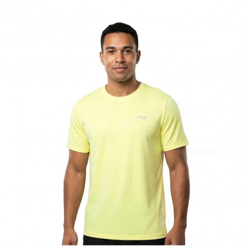 Camiseta Fila Sport Melange II Masculina Amarelo