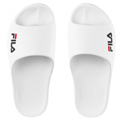 Chinelo Fila Drifter Foam Masculino Branco / Branco