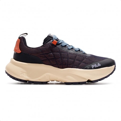 Tênis Fila Elevation Masculino Preto / Laranja