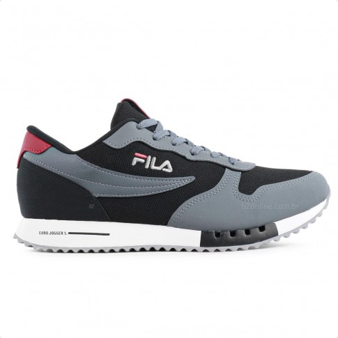 Tenis Fila Euro Jogger Sport Grafite / Preto