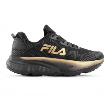 Tênis Fila Maxximus Masculino Preto / Dourado