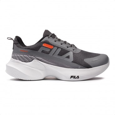 Tênis Fila Progress Lite Masculino Grafite / Laranja
