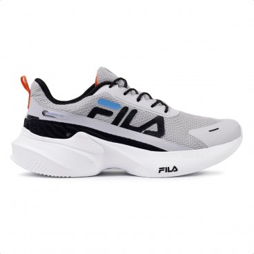 Tênis Fila Progress Lite Masculino Prata / Preto