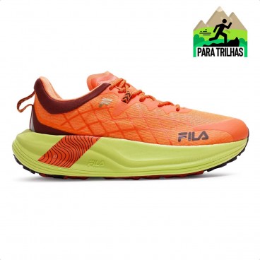 Tênis Fila Racer Skytrail Masculino Laranja / Marrom