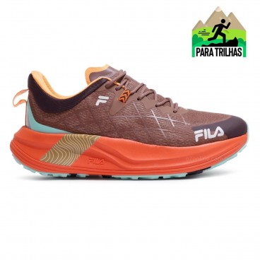 Tênis Fila Racer Skytrail Masculino Marrom / Laranja