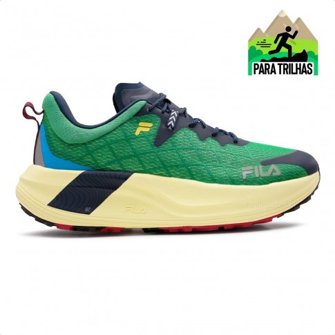 Tênis Fila Racer Skytrail Masculino Verde / Marinho