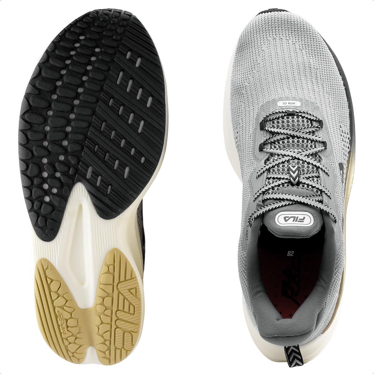 Tênis Fila Racer Speedzone Masculino Cinza / Dourado