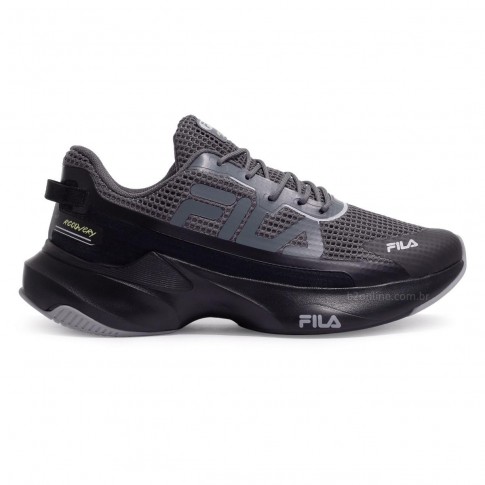 Tênis Fila Recovery Chumbo / Preto