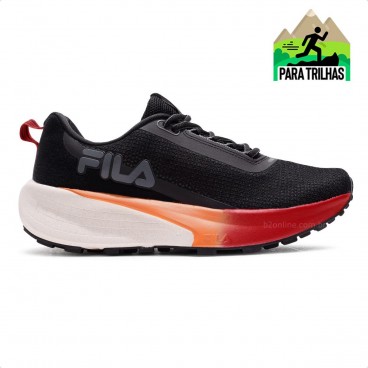 Tênis Fila Skywind Masculino Preto / Laranja