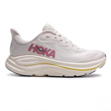 Tênis Hoka Clifton 10 Feminino Bege / Rosa