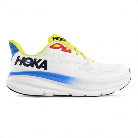 Tênis Hoka Clifton 9 Masculino Branco / Azul