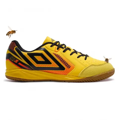 Chuteira Futsal Umbro Pro 5 Bump Club Honeycomb Amarelo / Preto