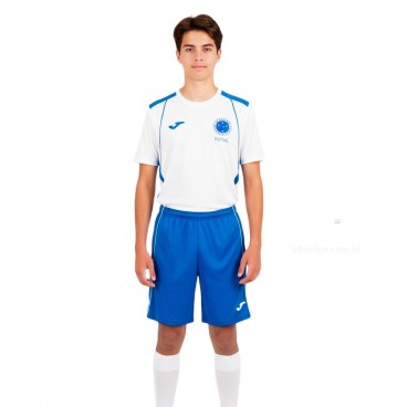 Camiseta Joma Championship VII Branco / Azul