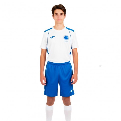 Camiseta Joma Championship VII Branco / Azul