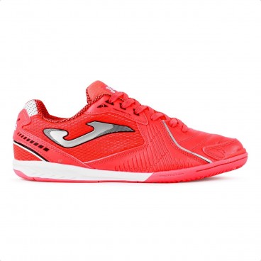 Chuteira Futsal Joma Dribling Futebol de Salão Coral / Prata