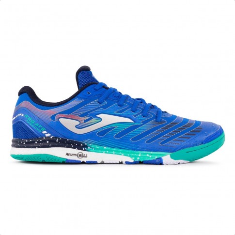 Chuteira Futsal Joma Regate Rebound Masculino Azul / Verde