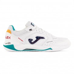 Chuteira Futsal Joma Top Flex Plus Masculina Branco / Verde