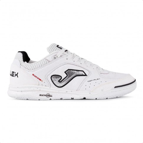 Chuteira Futsal Joma Top Flex Rebound Branco / Preto