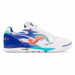 Chuteira Futsal Joma Top Flex Rebound Branco / Turquesa