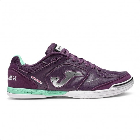 Chuteira Futsal Joma Top Flex Roxo / Verde