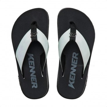 Sandália Kenner Kivah Line Preto / Branco