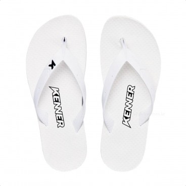 Sandália Kenner New Summer Unissex Branco / Preto