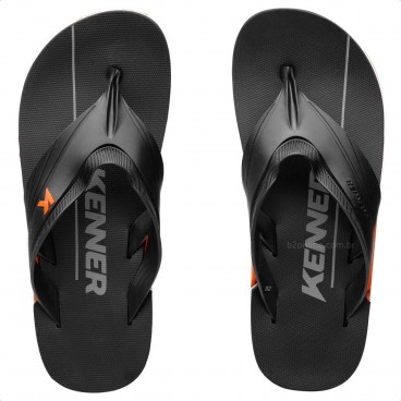 Sandália Kenner Nk6 Flux Pro Preto / Laranja