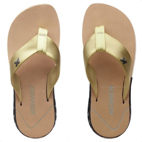 Sandália Kenner Rakka Bege / Dourado
