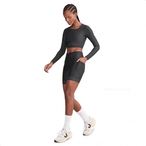 Bermuda 6 Pockets Run Speed Preto