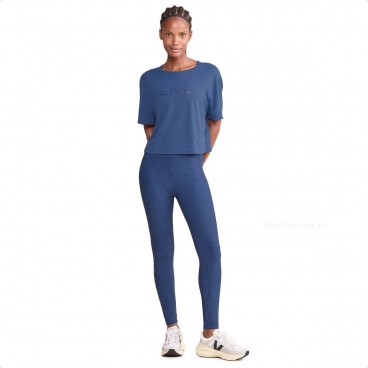 Calça Legging Live Icon HydeFit Adaptiv Feminina Azul / Marinho