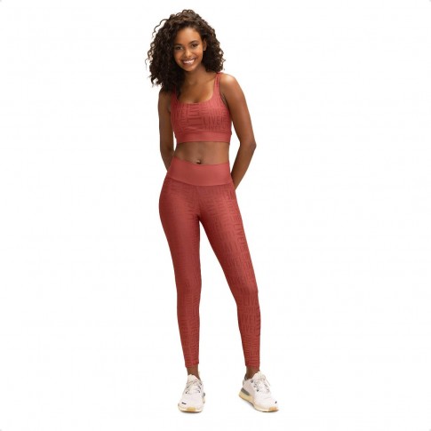 Calça Legging Live Sense Feminina Bordô