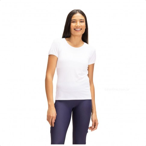 Camiseta Live Basic Feminina Branco