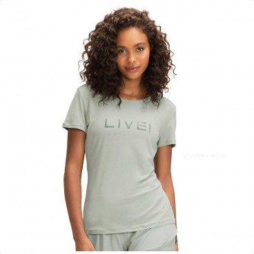 Camiseta Live Icon Comfort Feminina Verde