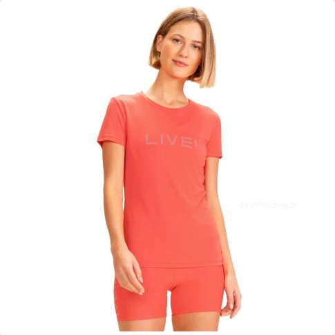 Camiseta Live Icon Comfort Feminina Vermelho