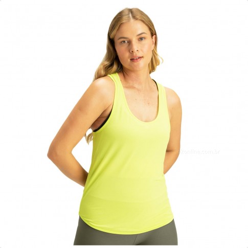 Camiseta Regata Live Basic Comfort Feminina Verde