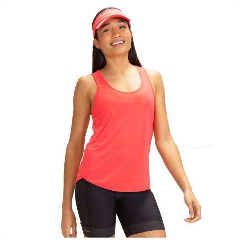 Camiseta Regata Live Basic Comfort Feminina Vermelho